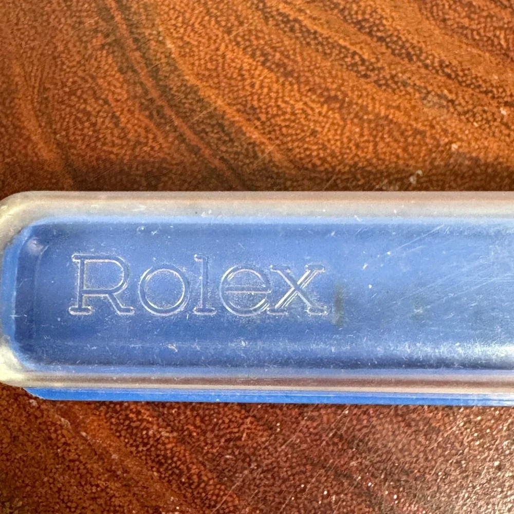 Rolex Blue Plastic Service Shipping Coffin Case for Watch Bracelet or Parts